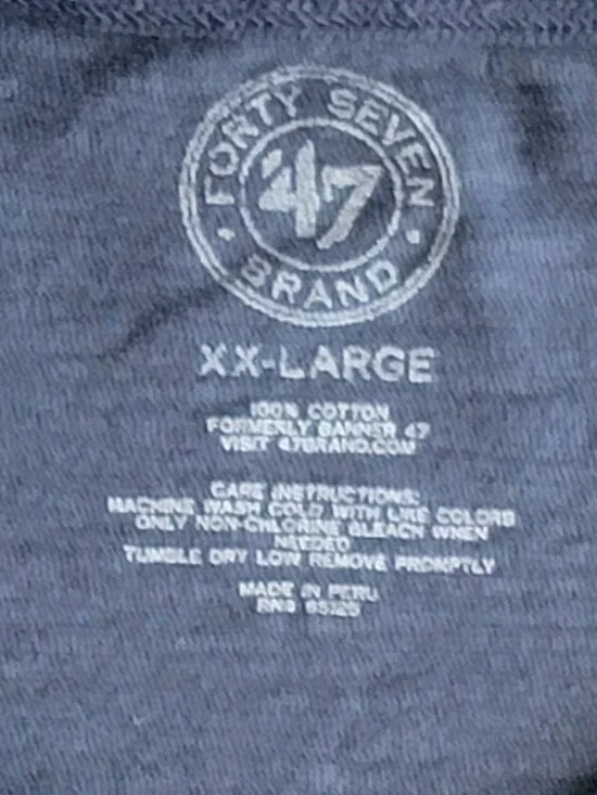 '47 Navy Lightweight Cotton New York Yankees Baseball Club Tee - XXL - Picture 4 of 5